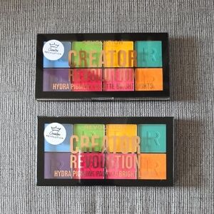 Revolution Creator Hydra Pigment Palette Bright Lights, 2 Palettes, New